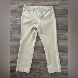High-rise Pixie Skinny Cream Pants